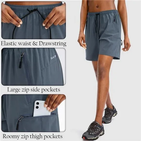 Women s Hiking Cargo Shorts Quick Dry Lightweight Summer Shorts Shorts